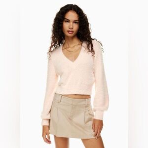 Sunday Best Soft beige/blush V-Neck Sweater